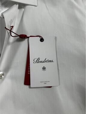 Stenstroms NWT Dress Shirt 16 41 Fitted Made To Measure White Sea Island Cotton